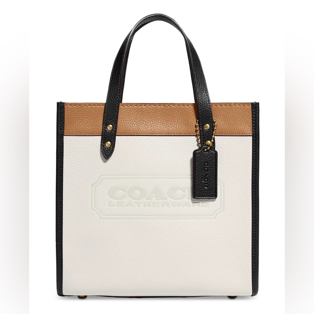 COACH FIELD TOTE 22 -CHALK/MULTI